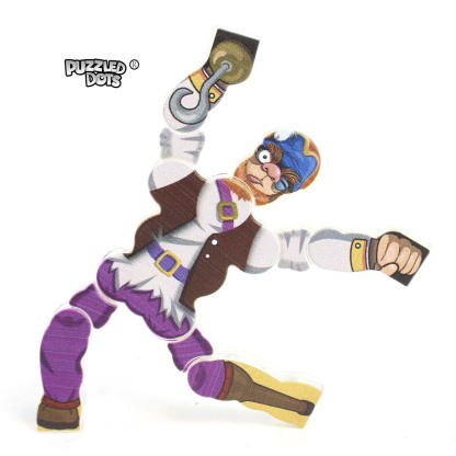 Puzzled Dots Magearios and Gearios Figures -Pirates and Golden Island .