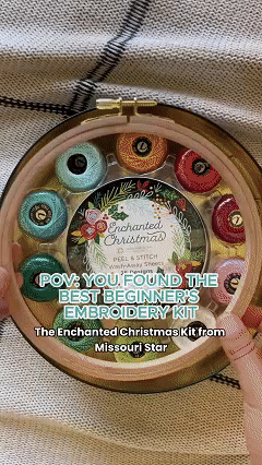 🎄Enchanted Christmas - 🧵✨A Keepsake Embroidery Kit by Missouri Star(❤️Beginner-friendly)