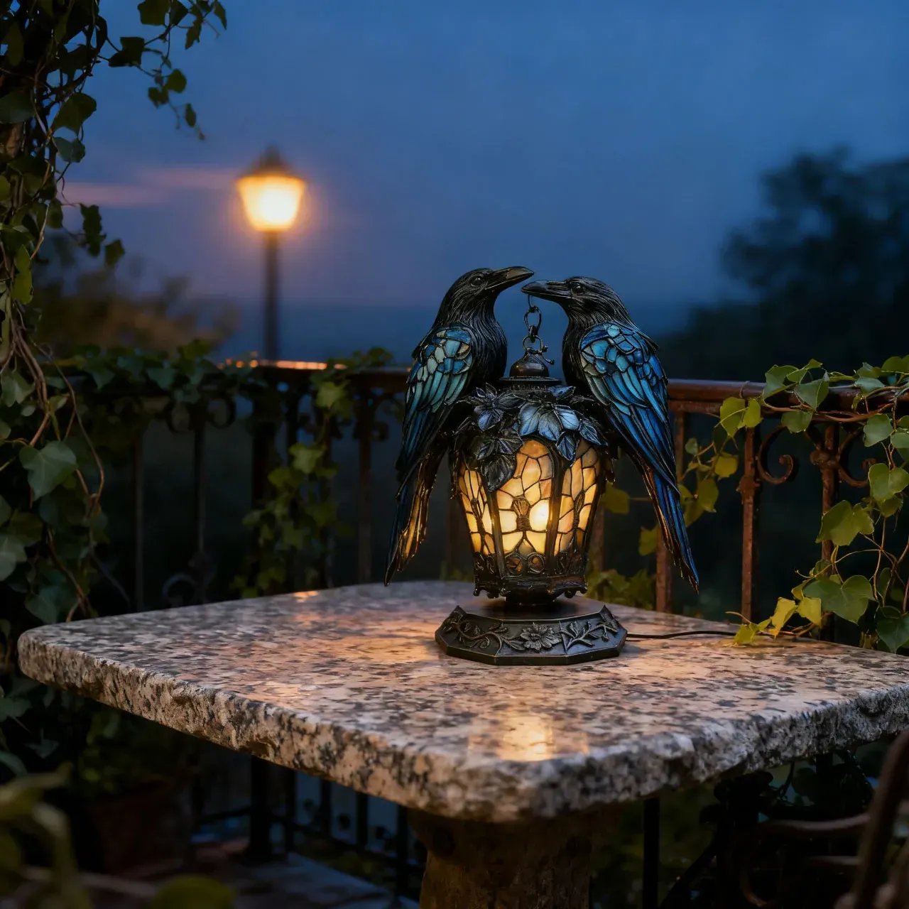 2025 Limited Edition Gothic Twin Ravens Lantern