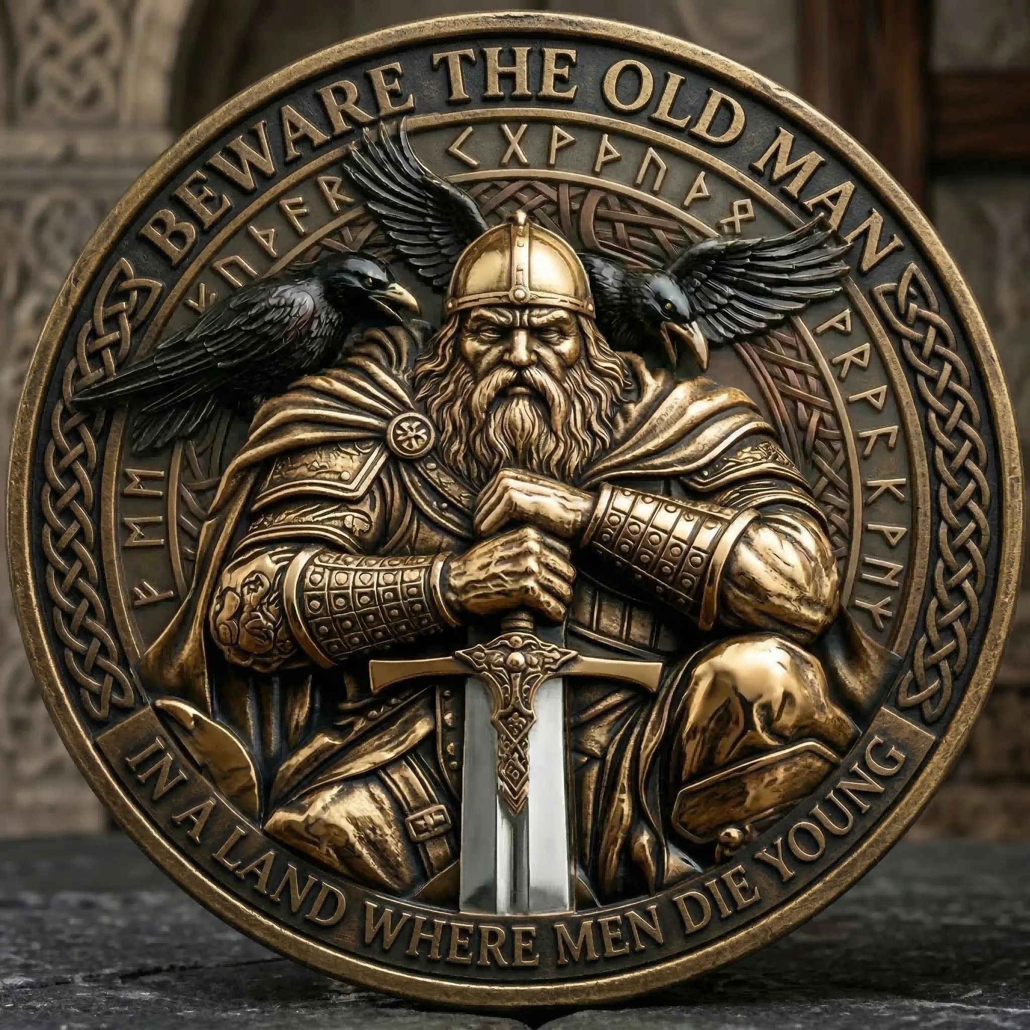 ⚡️Last Day 49% OFF - Valhalla Viking Warrior Challenge Coin ⚔️🛡️🔥
