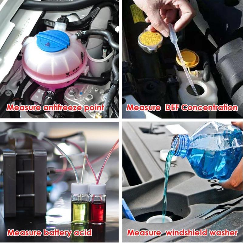 ⚡4-in-1 DEF Antifreeze Refractometer – Suitable For Automotive Antifreeze Systems, Battery Acid, And Windshield Washer Fluid.