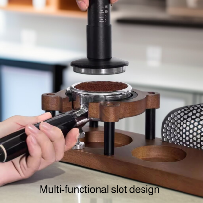 Multifunctional Solid Wood Coffee Tamper Base