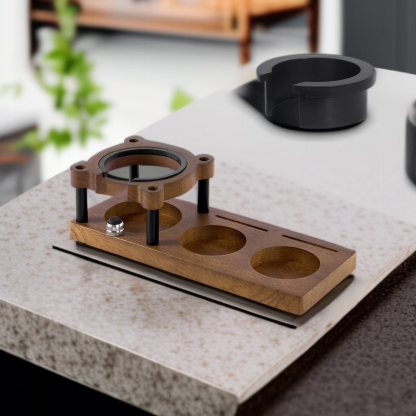 Multifunctional Solid Wood Coffee Tamper Base