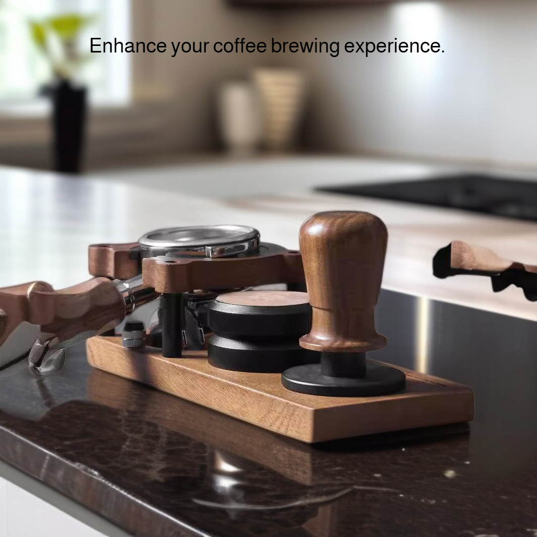 Multifunctional Solid Wood Coffee Tamper Base