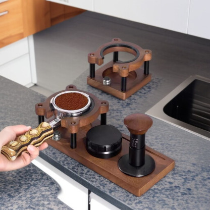 Multifunctional Solid Wood Coffee Tamper Base