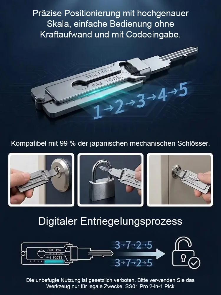 Multifunktionales Universalschlüsselwerkzeug