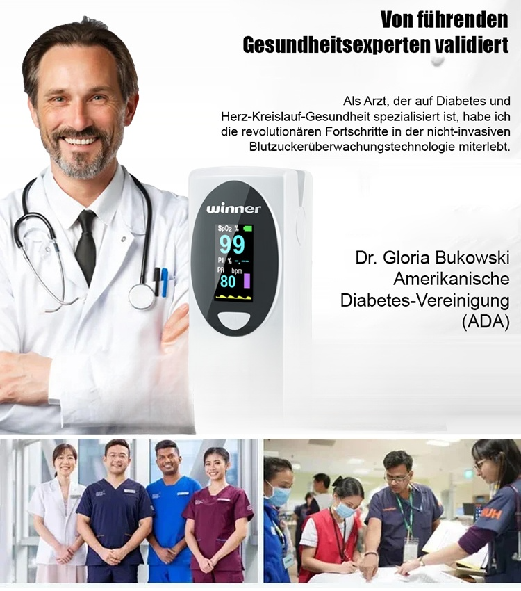 【Kein Stechen, Genauigkeit 99%】Fortschrittliches Blutzuckermessgerät