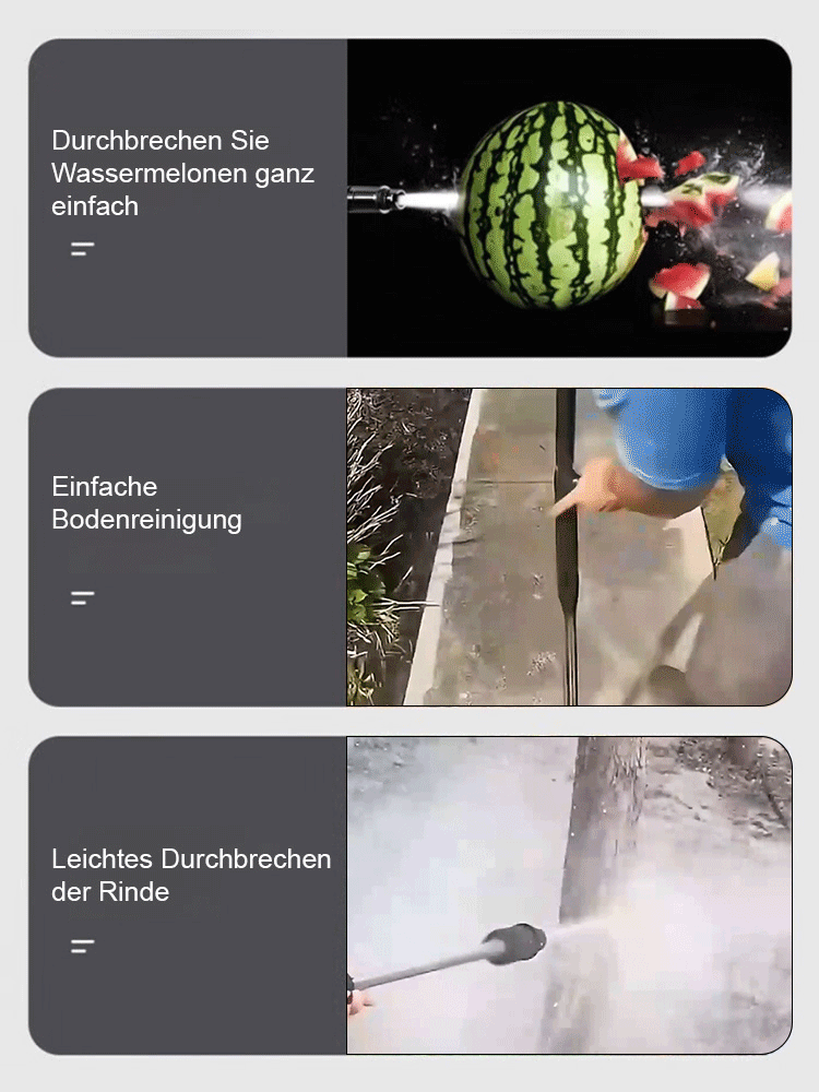 Lithium-Akku-Hochdruckreiniger für den Hausgebrauch