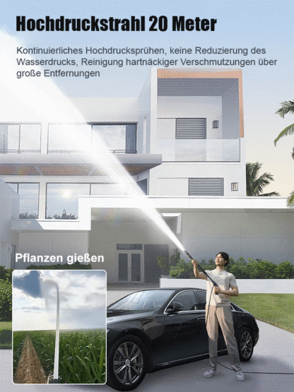 Lithium-Akku-Hochdruckreiniger für den Hausgebrauch