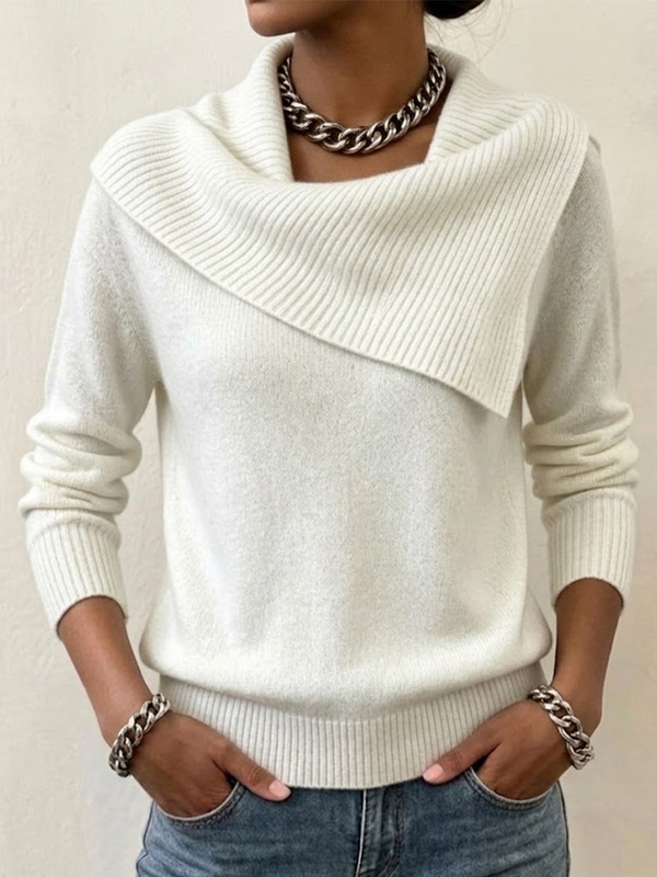 CLEARANCE SALE🔥Women's Slim-fit Collared Sweater With A Playful, Retro Vibe