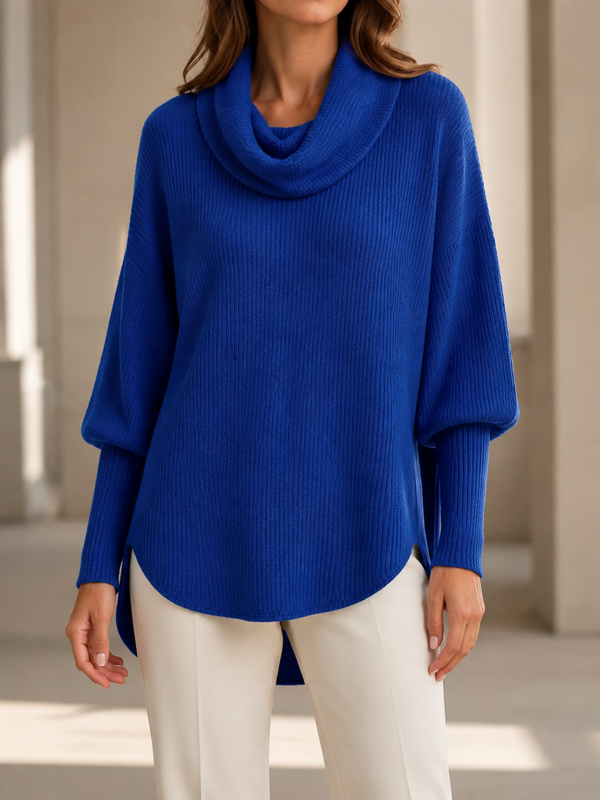 New Arrivals🔥Women’s Elegant Cowl Neck Relaxed Fit Longline Knit Sweater