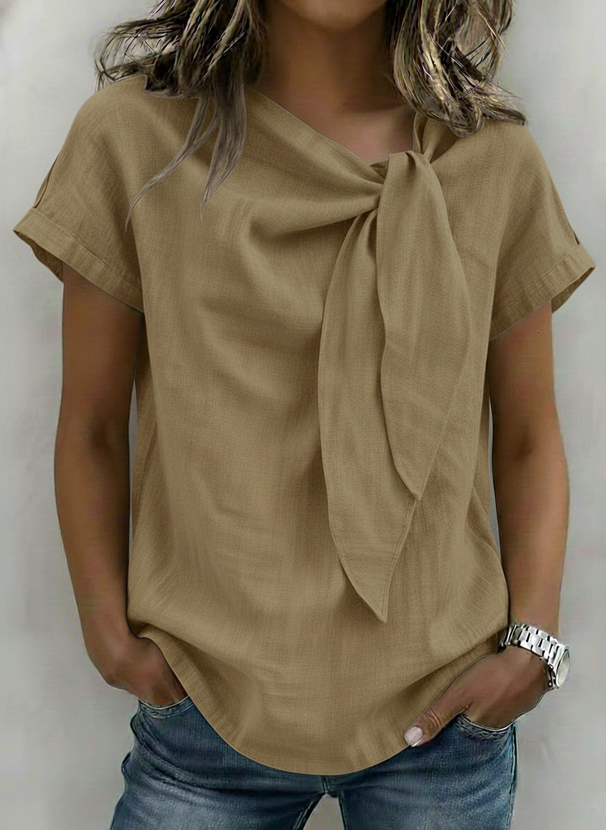 New Arrivals🔥Women’s Short Sleeve Rolled Cuff Loose Fit Top