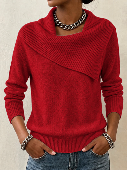 CLEARANCE SALE🔥Women's Slim-fit Collared Sweater With A Playful, Retro Vibe