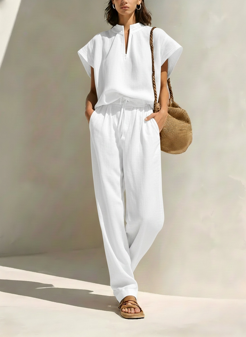 New Arrivals🔥Women's Simple Cotton And Linen Set