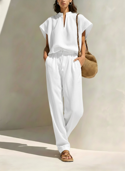 New Arrivals🔥Women's Simple Cotton And Linen Set