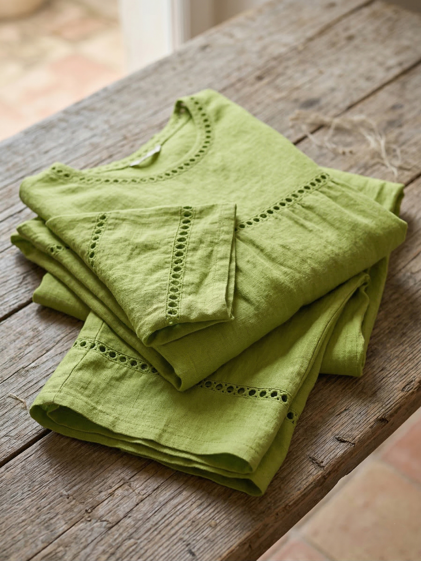 Clearance Sale🔥 Women's Vintage Casual Loose-Fit Linen Two-Piece Set