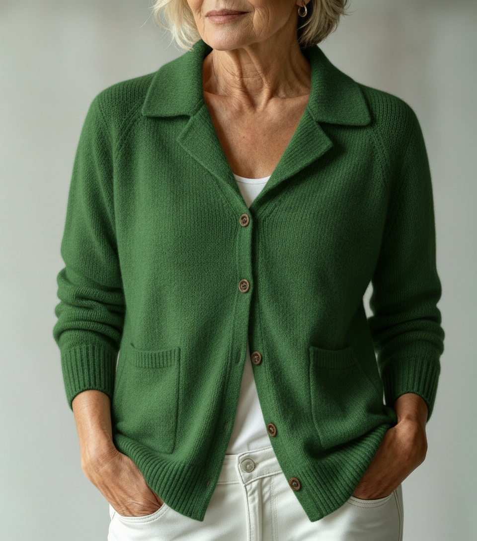 CLEARANCE SALE🔥Women's Collared Knit Cardigan