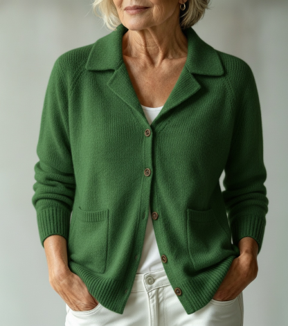 CLEARANCE SALE🔥Women's Collared Knit Cardigan
