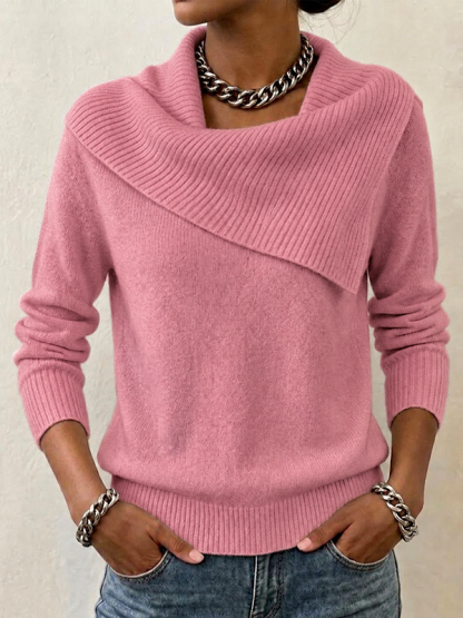 CLEARANCE SALE🔥Women's Slim-fit Collared Sweater With A Playful, Retro Vibe