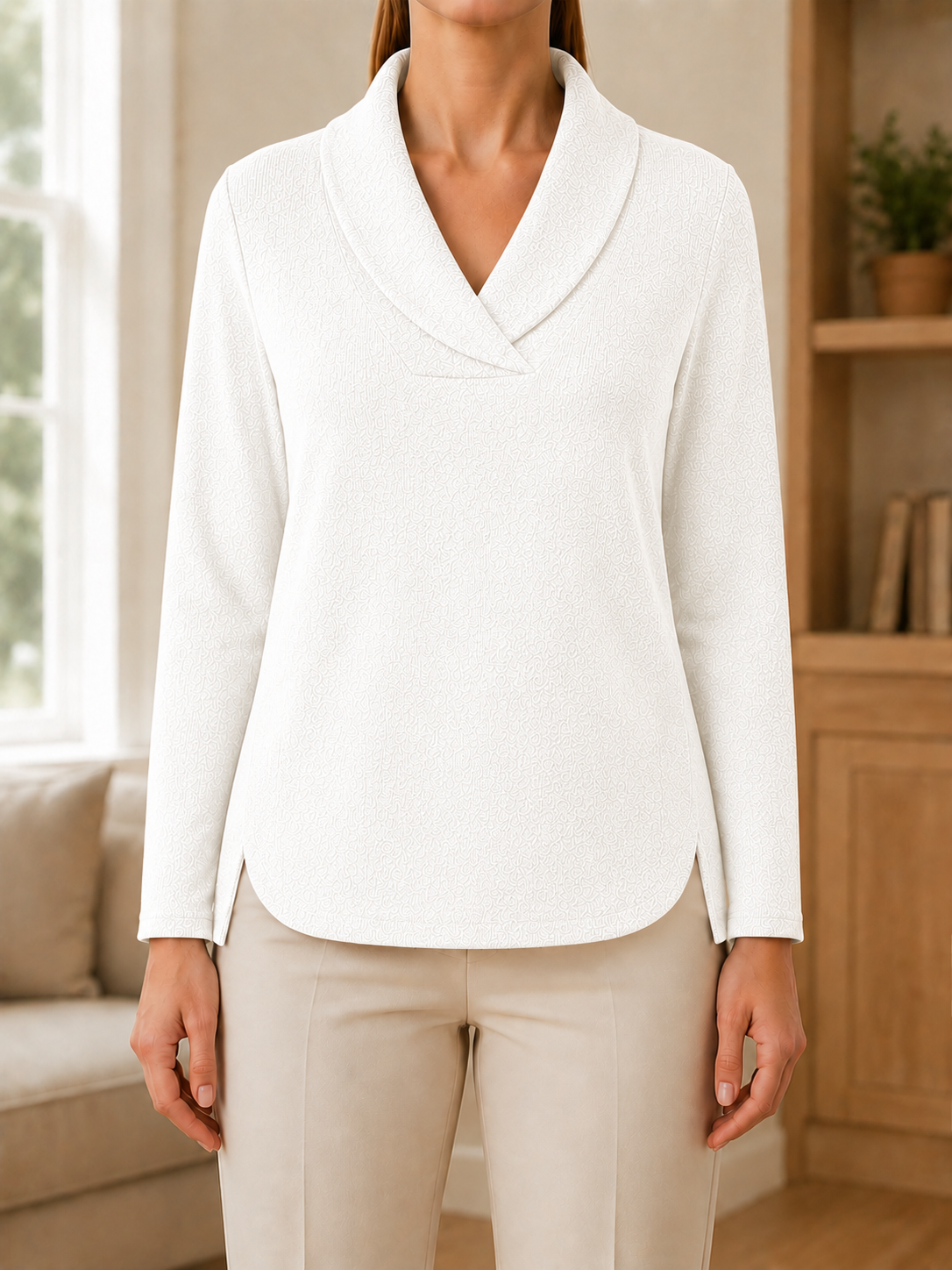 CLEARANCE SALE🔥Women’s Elegant Cowl Neck Relaxed Fit Long Sleeve Knit Sweater