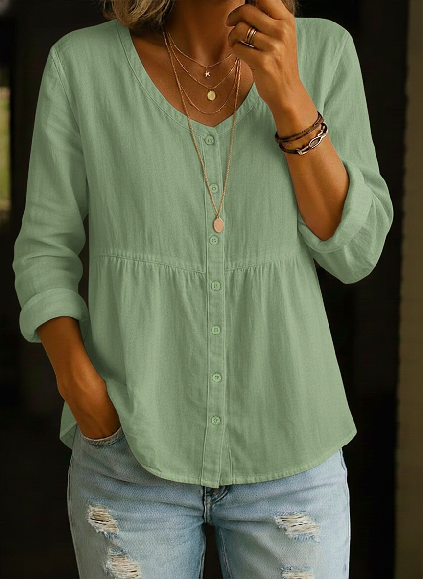 CLEARANCE SALE🔥Women's Linen And Cotton Shirt