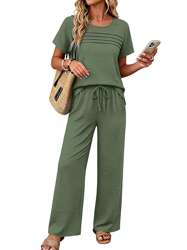 New Arrivals🔥Women’s Summer Linen Look 2-Piece Outfit