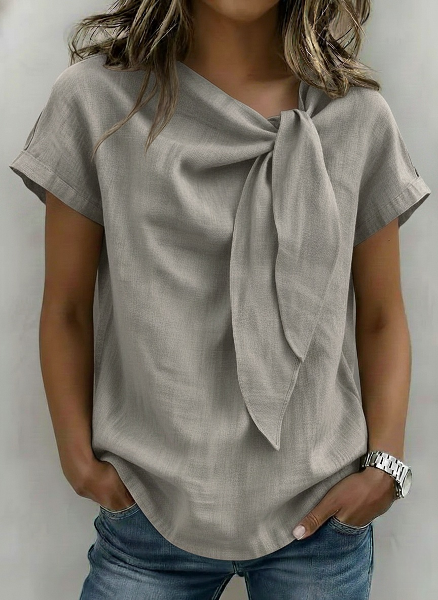 New Arrivals🔥Women’s Short Sleeve Rolled Cuff Loose Fit Top