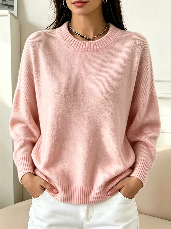 CLEARANCE SALE🔥Women's Classic Crew Neck Knit Sweater