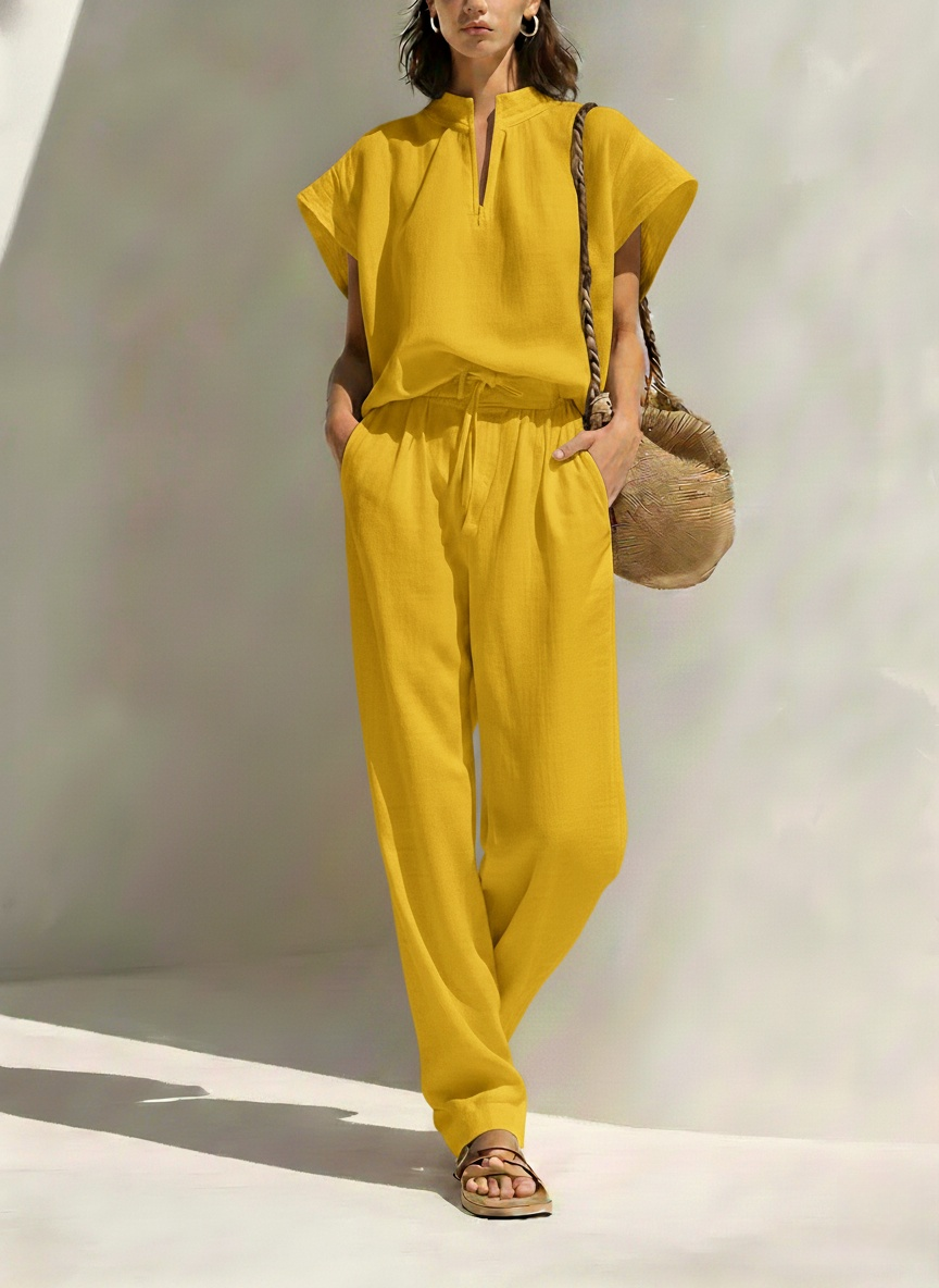 New Arrivals🔥Women's Simple Cotton And Linen Set