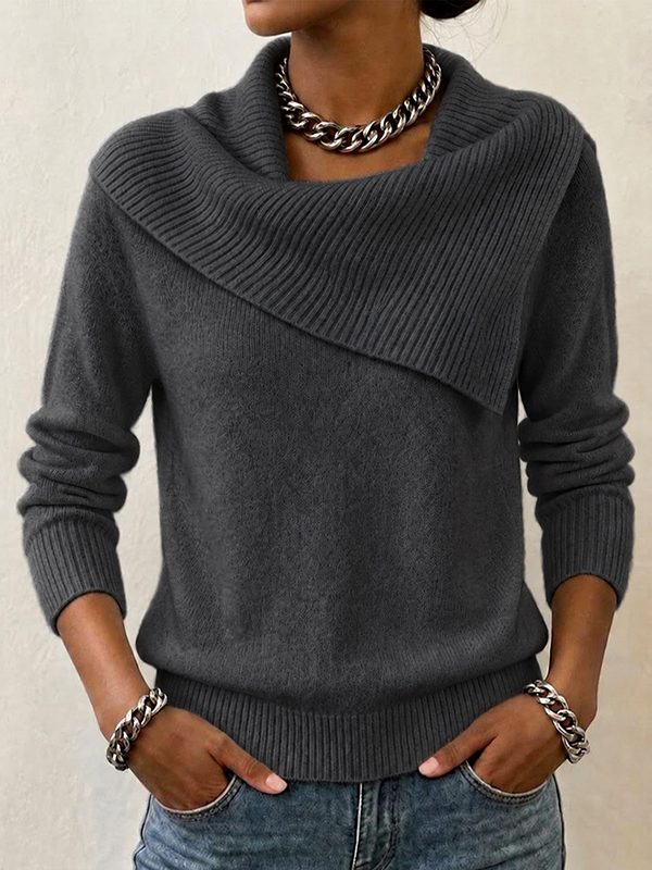 CLEARANCE SALE🔥Women's Slim-fit Collared Sweater With A Playful, Retro Vibe