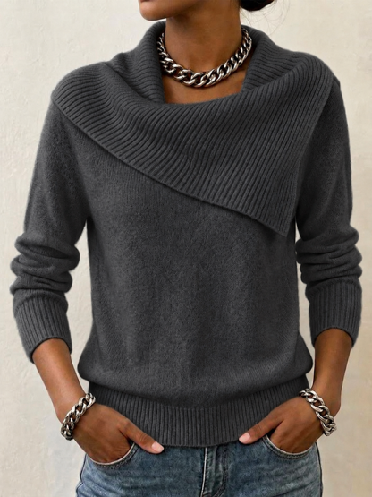 CLEARANCE SALE🔥Women's Slim-fit Collared Sweater With A Playful, Retro Vibe