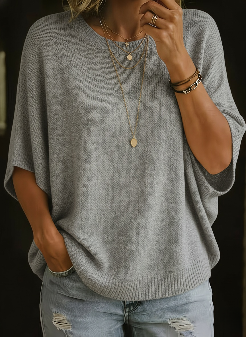Women's Batwing Sleeve Knit Tunic