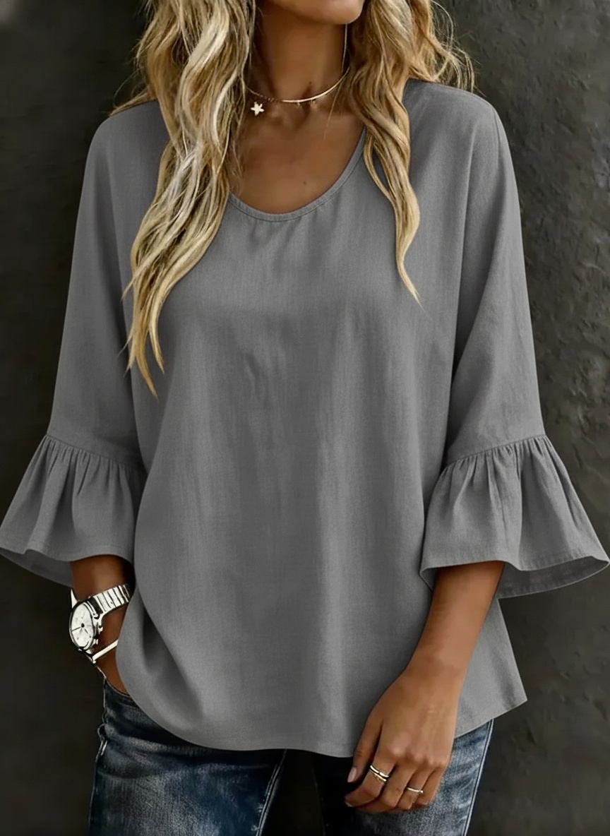 NEW🔥Women's Ruffled Casual Shirt