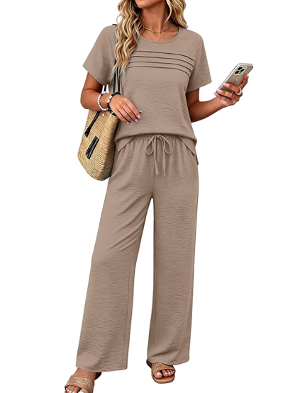 New Arrivals🔥Women’s Summer Linen Look 2-Piece Outfit