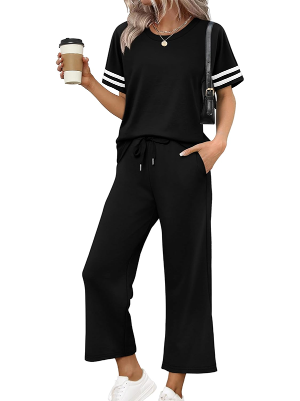 New Arrivals🔥Women Summer Two Piece Lounge Wide Leg Pants Set