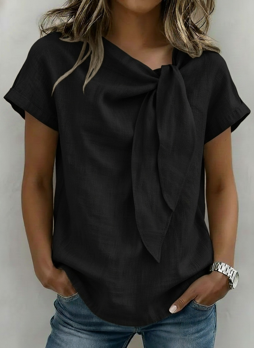 New Arrivals🔥Women’s Short Sleeve Rolled Cuff Loose Fit Top