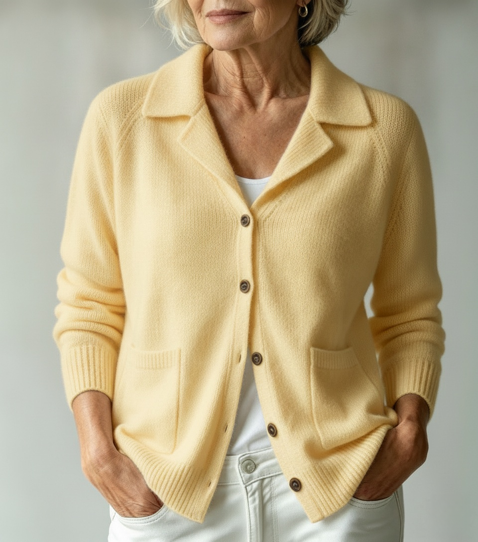 CLEARANCE SALE🔥Women's Collared Knit Cardigan