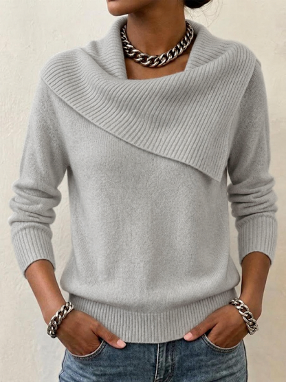 CLEARANCE SALE🔥Women's Slim-fit Collared Sweater With A Playful, Retro Vibe