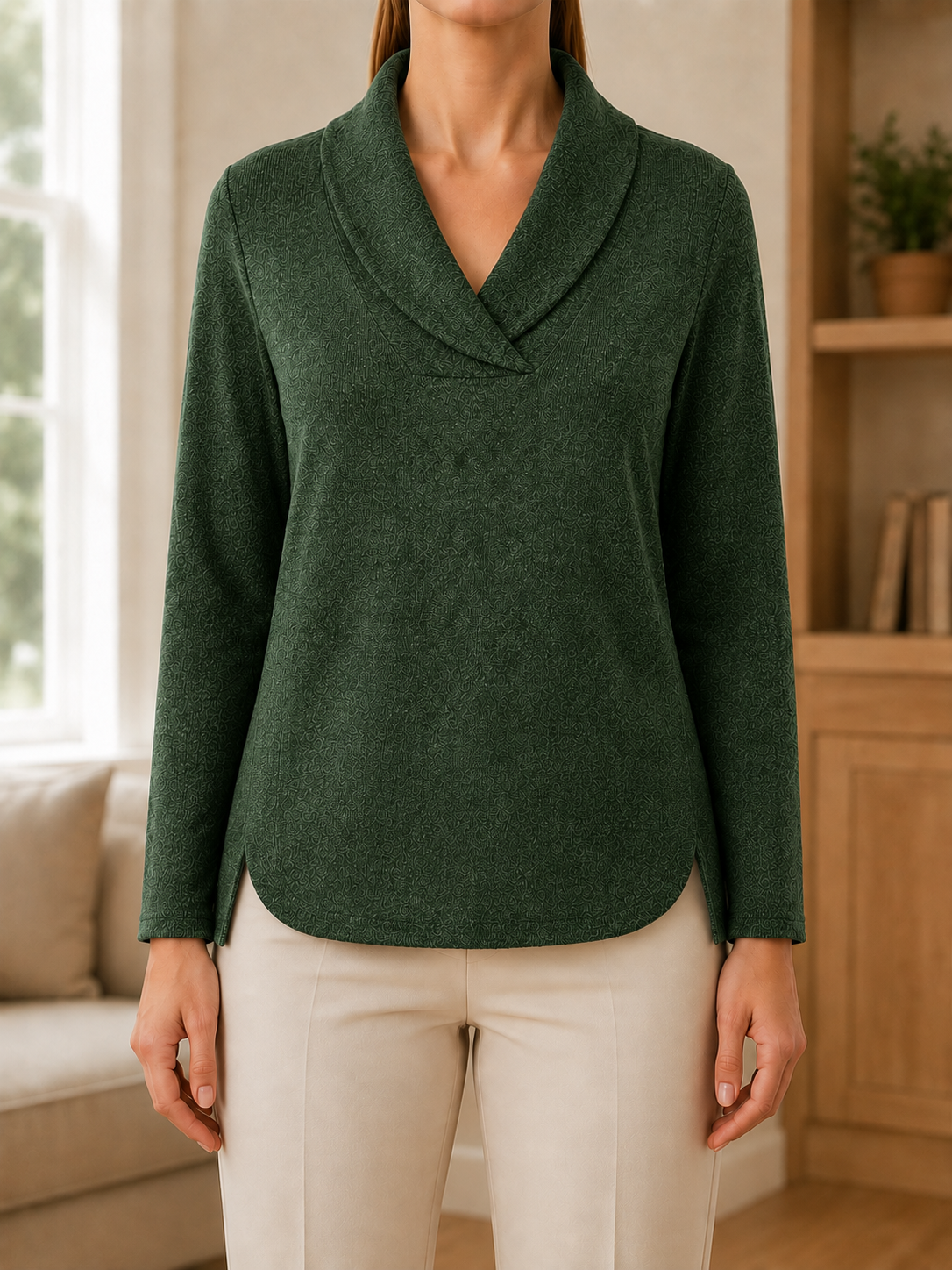CLEARANCE SALE🔥Women’s Elegant Cowl Neck Relaxed Fit Long Sleeve Knit Sweater