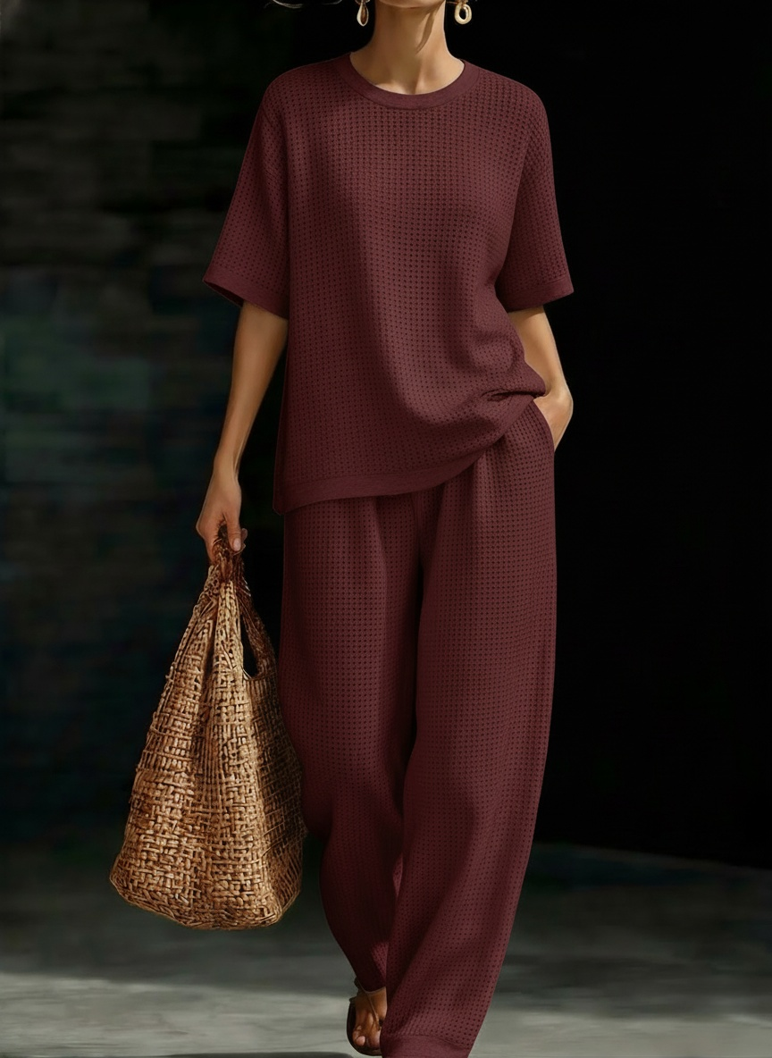 New Arrivals🔥Women's Waffle Two-Piece Set