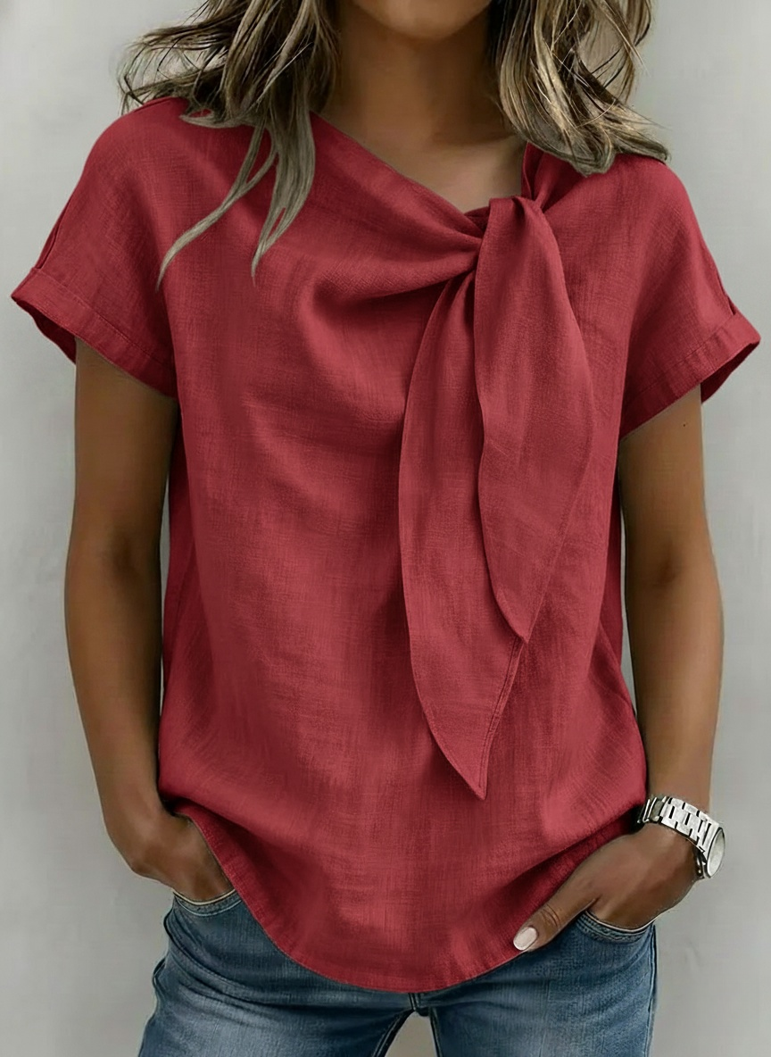 New Arrivals🔥Women’s Short Sleeve Rolled Cuff Loose Fit Top