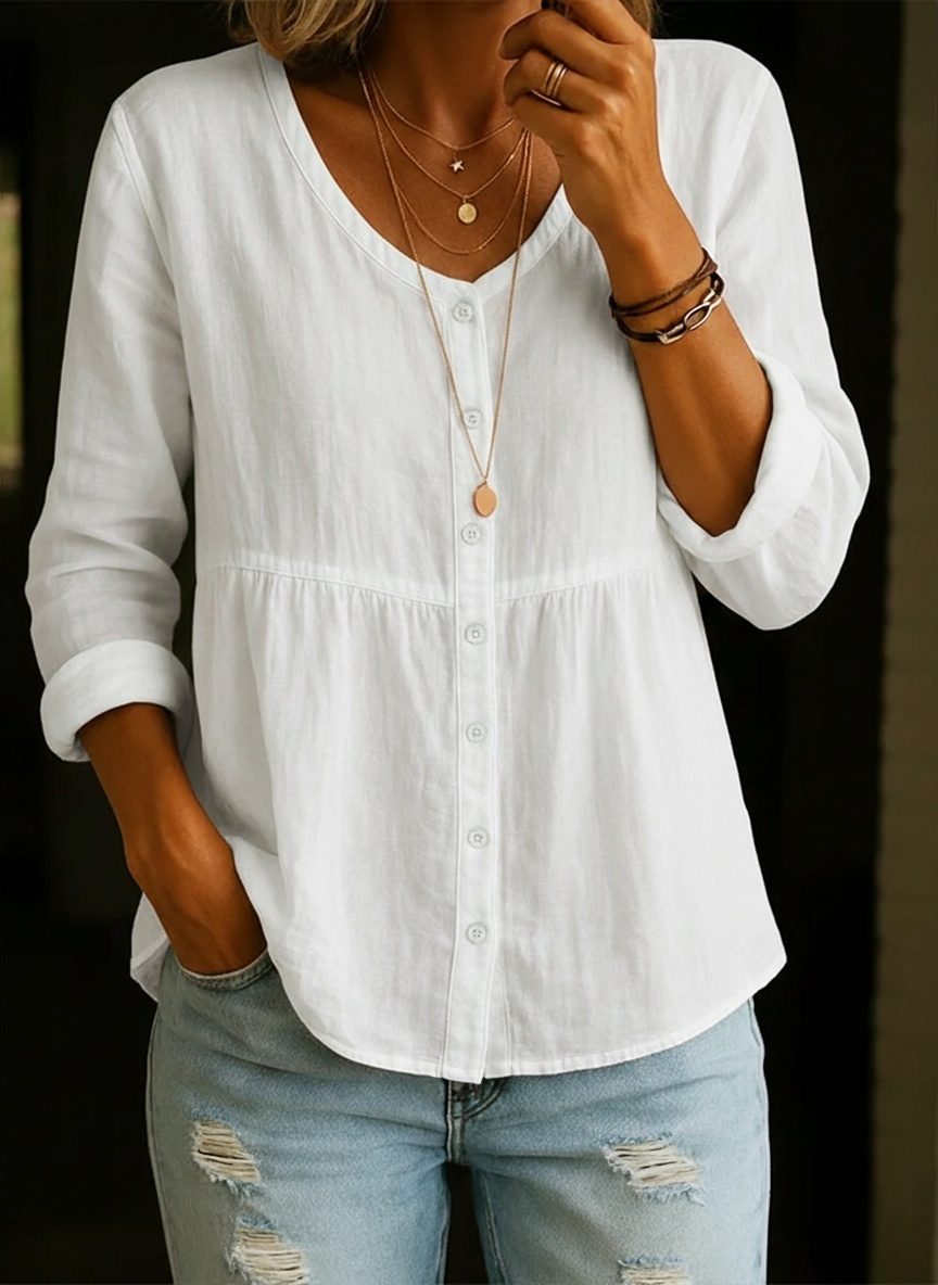 CLEARANCE SALE🔥Women's Linen And Cotton Shirt