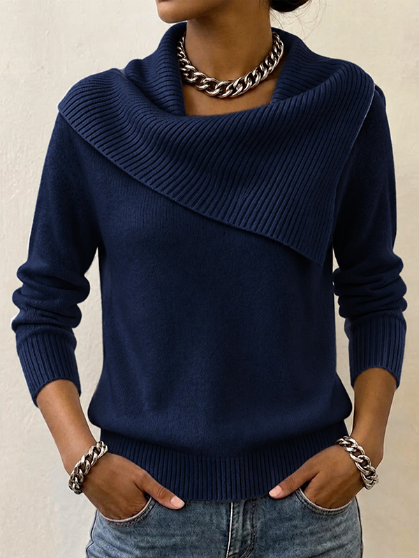 CLEARANCE SALE🔥Women's Slim-fit Collared Sweater With A Playful, Retro Vibe
