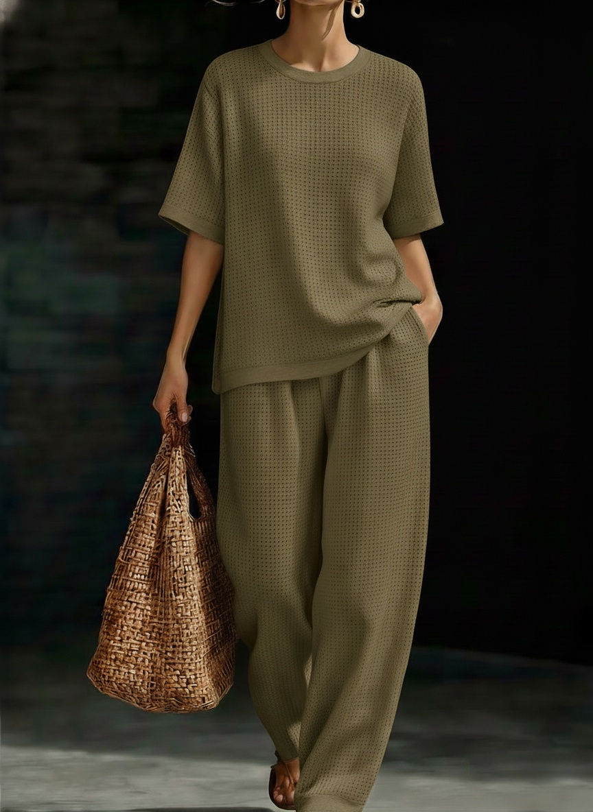 New Arrivals🔥Women's Waffle Two-Piece Set