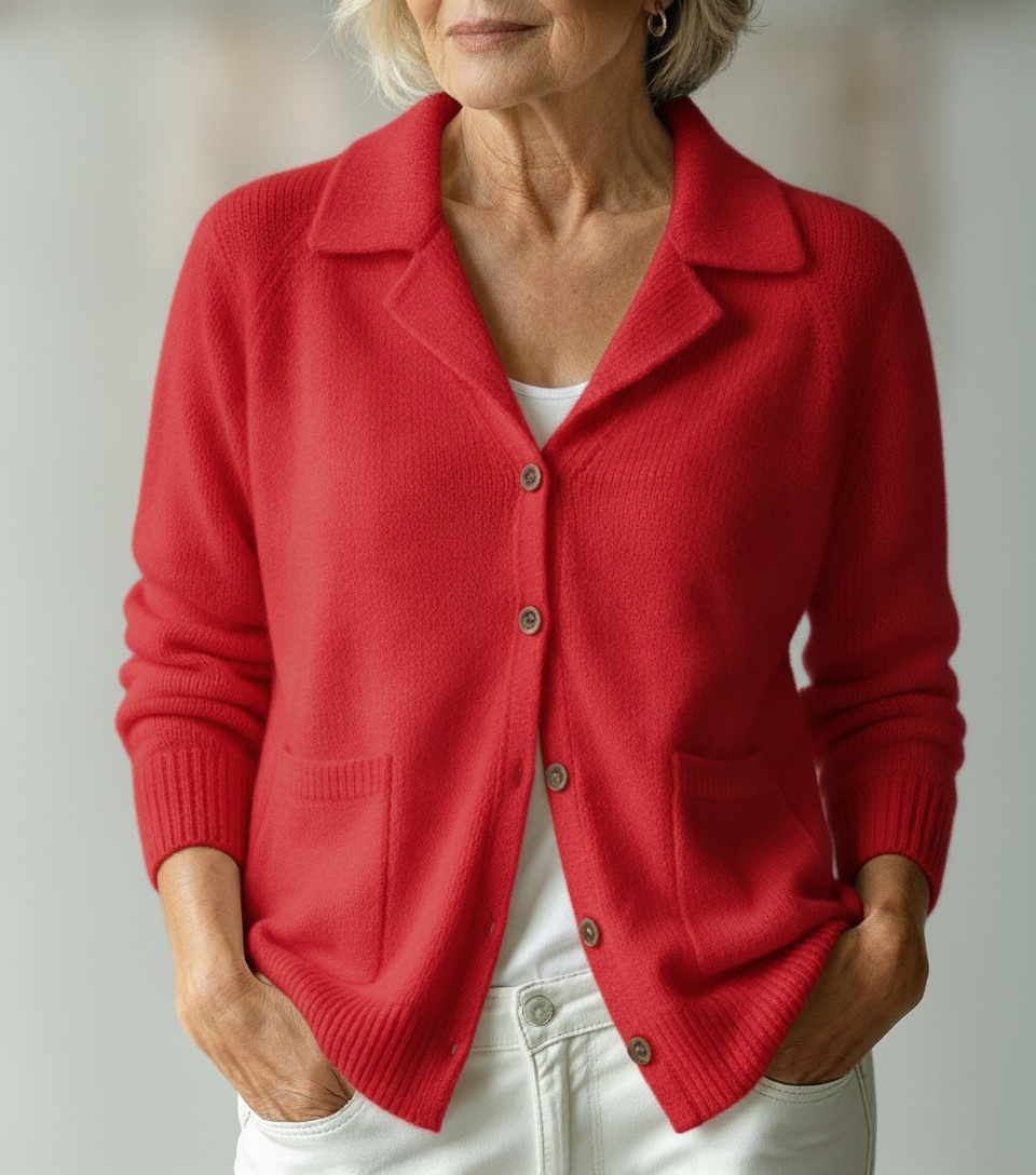 CLEARANCE SALE🔥Women's Collared Knit Cardigan