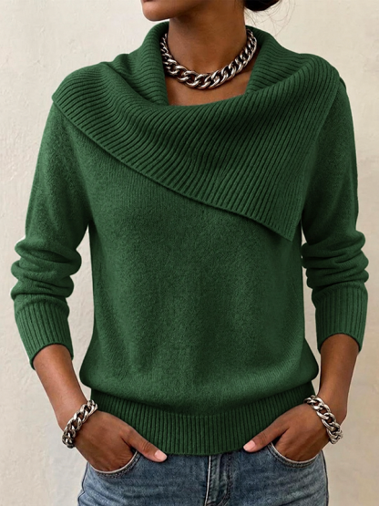 CLEARANCE SALE🔥Women's Slim-fit Collared Sweater With A Playful, Retro Vibe