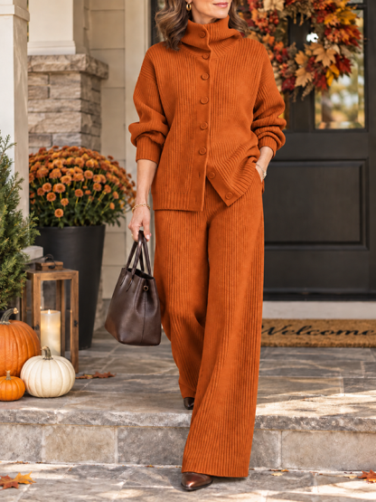 New Arrival🔥Women's Cozy Cardigan Sweater and Pants Two-Piece Set