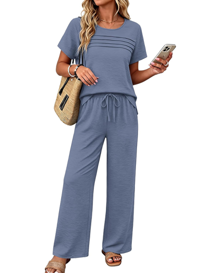 New Arrivals🔥Women’s Summer Linen Look 2-Piece Outfit