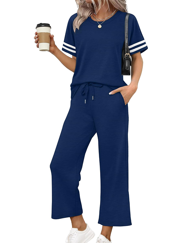New Arrivals🔥Women Summer Two Piece Lounge Wide Leg Pants Set
