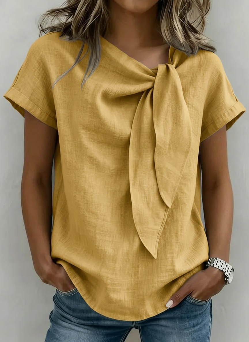 New Arrivals🔥Women’s Short Sleeve Rolled Cuff Loose Fit Top